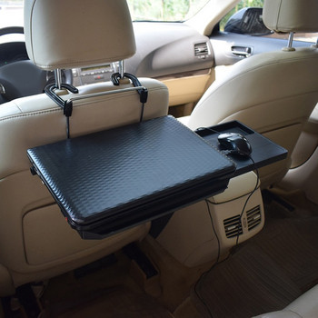 ABS сгъваема облегалка за столче за кола за храна, трапезария, напитки и бюро за лаптоп Преносима висяща маса за волан на кола