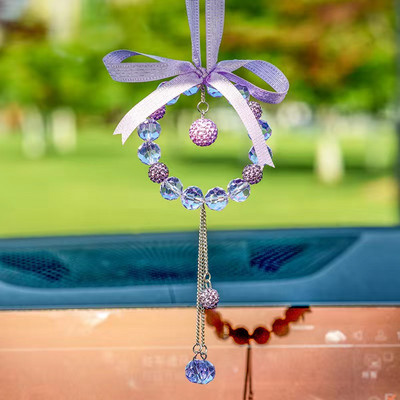 Κρεμαστό αυτοκίνητο Bling Star Moon Bear Love Style Decor Χαριτωμένο αυτόματο καθρέφτη οπισθοπορείας κρεμαστά στολίδια Γυαλιστερά αξεσουάρ αυτοκινήτου για κορίτσια