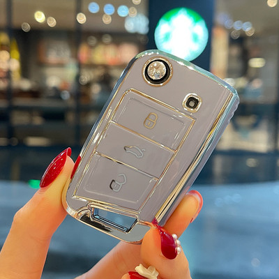 TPU automobilio raktų dėklo dangtelis, skirtas VW Volkswagen Golf 8 MK8 ID.3 ID.4 Cupra Skoda Octavia A8 SEAT Leon MK4 2020 2021 Formentor Tarraco