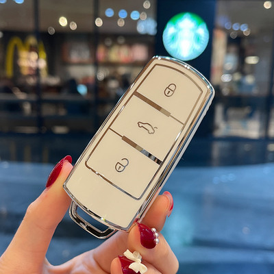 TPU automobilio raktų dėklo dangtelis, skirtas VW Volkswagen Golf 8 MK8 ID.3 ID.4 Cupra Skoda Octavia A8 SEAT Leon MK4 2020 2021 Formentor Tarraco