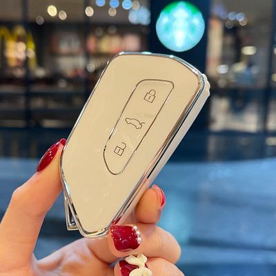 TPU automobilio raktų dėklo dangtelis, skirtas VW Volkswagen Golf 8 MK8 ID.3 ID.4 Cupra Skoda Octavia A8 SEAT Leon MK4 2020 2021 Formentor Tarraco