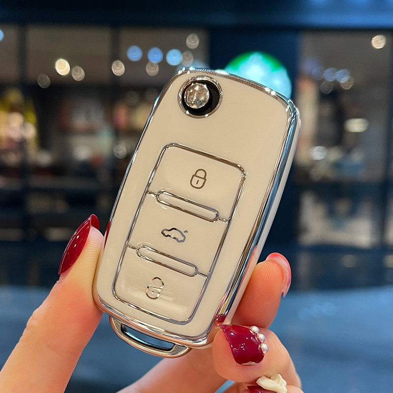 TPU automobilio raktų dėklo dangtelis, skirtas VW Volkswagen Golf 8 MK8 ID.3 ID.4 Cupra Skoda Octavia A8 SEAT Leon MK4 2020 2021 Formentor Tarraco