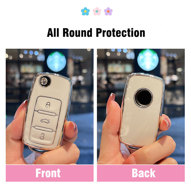 TPU automobilio raktų dėklo dangtelis, skirtas VW Volkswagen Golf 8 MK8 ID.3 ID.4 Cupra Skoda Octavia A8 SEAT Leon MK4 2020 2021 Formentor Tarraco