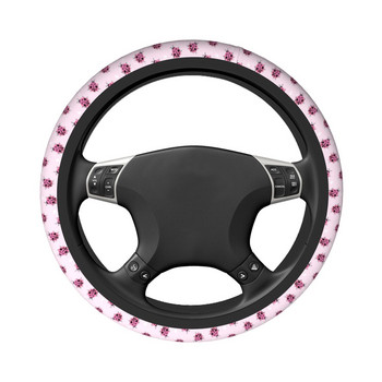 Ladybug Ladybird Insect Lover Car Steering Heel Cover 37-38 Elastic Steering Heel Protective Cover Steering-Wheel Cover