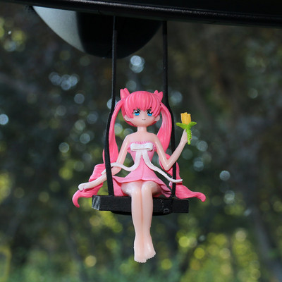 Kawaii automobilski dodaci privjesak Sailor Moon ljuljačka Akcijska figura Viseći gadget Auto retrovizor Žensko ružičasto uređenje interijera