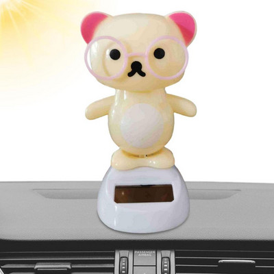 Napenergia táncoló állat Panda medve tigris figurák játék fejrázó táncos autó műszerfali díszek autós asztalhoz