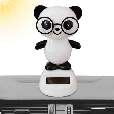 Napenergia táncoló állat Panda medve tigris figurák játék fejrázó táncos autó műszerfali díszek autós asztalhoz