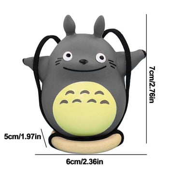 Ανιμέ αυτοκινήτου Kawaii Totoro Κρεμαστό Κρεμαστό Αυτοκίνητο Ghibli Κούνια Στολίδι Αυτοκινήτου Καθρέφτη οπισθοπορείας Kawai Κρεμαστή φιγούρα Διακοσμητικό αξεσουάρ