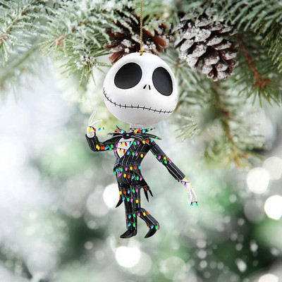 Visszapillantó tükrök varázslatok függő dísz Halloween karácsonyi horror baba dísz rémálom baba gnóm függő függő autó