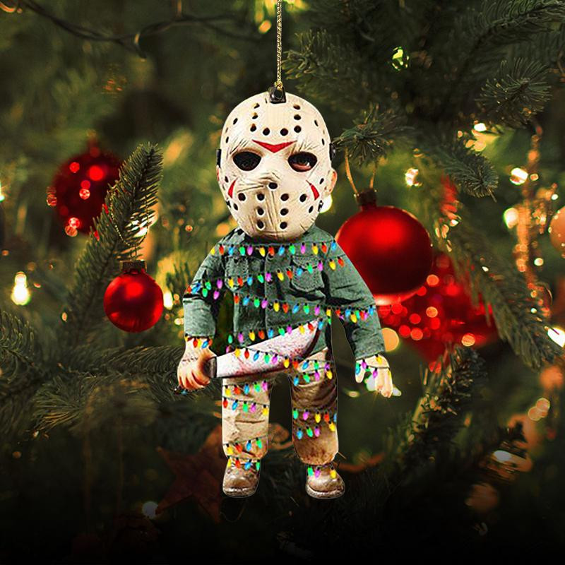 Visszapillantó tükrök varázslatok függő dísz Halloween karácsonyi horror baba dísz rémálom baba gnóm függő függő autó
