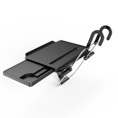 Autós asztal Behúzható összecsukható tálca laptop telefonhoz étel-ital tartó Auto belső ülés háttámla Számítógép támasztékok