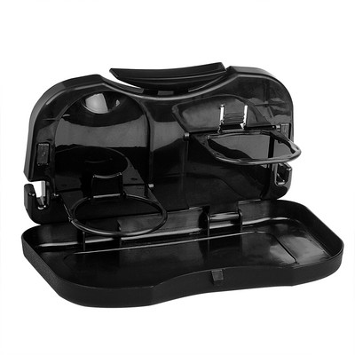 Uus kokkuklapitav auto tagaistme laud plastikust joogitoiduriiuli topsihoidja alusega aluslaud