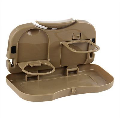 Uus kokkuklapitav auto tagaistme laud plastikust joogitoiduriiuli topsihoidja alusega aluslaud