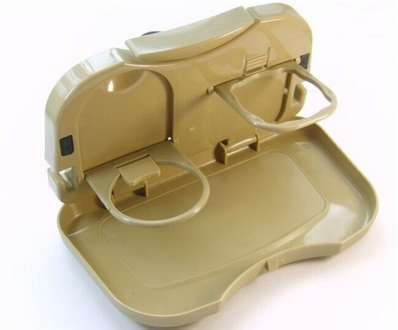 Uus kokkuklapitav auto tagaistme laud plastikust joogitoiduriiuli topsihoidja alusega aluslaud