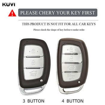 Κάλυμμα θήκης έξυπνου κλειδιού αυτοκινήτου TPU με 4 κουμπιά για αξεσουάρ Hyundai Tucson Santa Fe Rena Sonata Elantra Creta Ix35 Ix45 I10 I30 I40