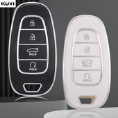 4 pogu TPU automašīnas viedās atslēgas korpusa vāciņš Hyundai Tucson Solaris Sonata Hybrid NEXO NX4 Santafe dn8 2020 2021 2022 piederumi