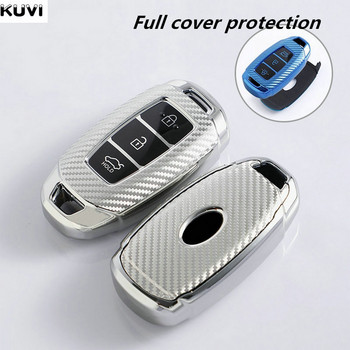 TPU Car Remote Key Case Shell Fob για Hyundai i30 IX35 Kona Encino Solaris Azera Grandeur Ig Accent TM Palisade Santa Fe