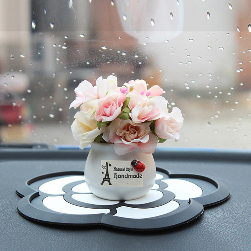 Διακοσμητικά αυτοκινήτου Δημιουργικά αυτοκίνητα σε γλάστρες Φυτικά λουλούδια Διακοσμήσεις ταμπλό Όμορφα λουλούδια Αυτόματη διακόσμηση εσωτερικού χώρου Αξεσουάρ αυτοκινήτου