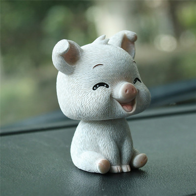Aranyos remegőfejű malacbaba autódíszek Autóbelső Műszerfal Játékok Otthoni dekoráció Bobblehead malacfigurák gyerekeknek ajándék kiegészítők