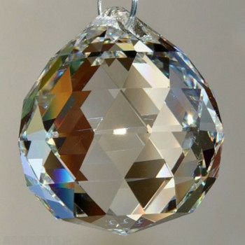 30mm Clear Crystal Lamp Ball Prism Feng Shui Rainbow Sun Catcher Σπίτι Διακόσμηση Γάμου Κρεμαστό Κρεμαστό Αξεσουάρ αυτοκινήτου Εσωτερικά ανταλλακτικά