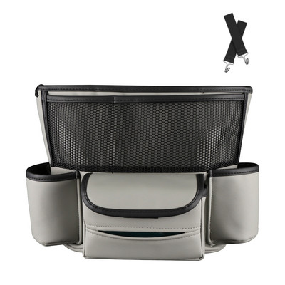 Srednja torba za pohranu na prednjem sjedalu automobila od PU kože Središnja konzola za auto Središnja konzola Organizator maramica Spremište Spremnik za spremanje Paket izolacijskih blokova