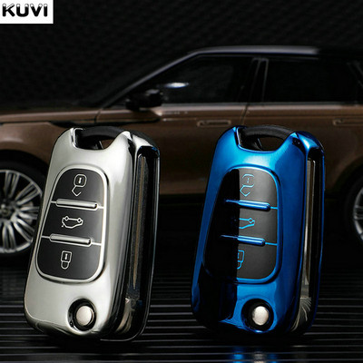 Carcasa TPU pentru chei de mașină Shell Fob pentru KIA Rio 3 Soul Optima Ceed K2 K5 Cerato Sportage pentru Hyundai Elantra Accent i20 i30 ix35