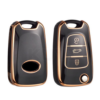 Carcasa de moda TPU pentru chei cu rabat pentru KIA Rio 3 Soul Optima Ceed K2 Cerato Sportage pentru Hyundai Elantra Accent i20 ix35