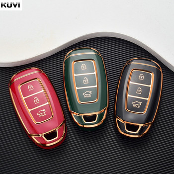 TPU Car Remote Key Case Shell Fob για Hyundai i30 IX35 Kona Encino Solaris Azera Grandeur Ig Accent TM Palisade Santa Fe