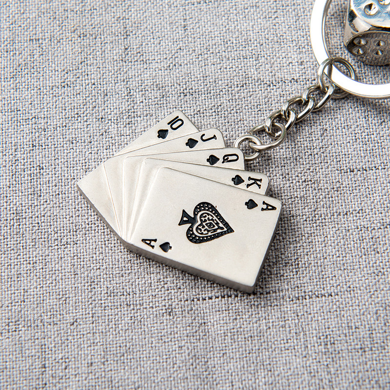 BROSHOO Automobilinis pakabukas Kazino pokerio stiliaus automobilio vidaus apdaila galinio vaizdo veidrodėlio pakabukas madingi metaliniai automobilio pakabinimo priedai