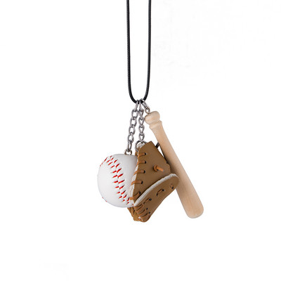 Automobilių aksesuarai beisbolo pirštinės, pakabinami pakabukai, papuošalai, automobilio interjeras, galinio vaizdo veidrodėlis, dekoravimas, kabantis apdaila, automobilio stilius