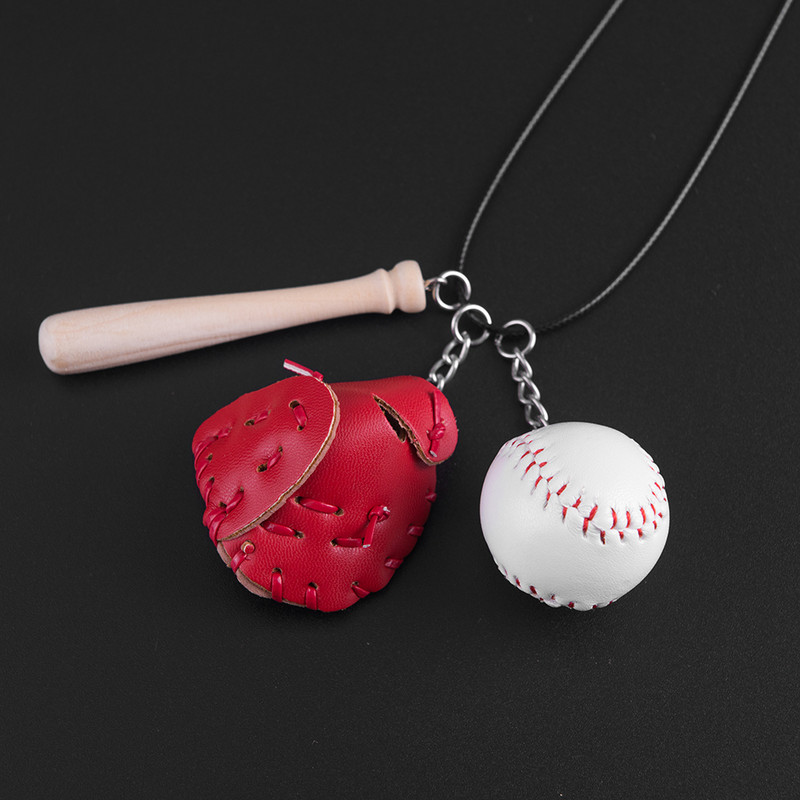 Automobilių aksesuarai beisbolo pirštinės, pakabinami pakabukai, papuošalai, automobilio interjeras, galinio vaizdo veidrodėlis, dekoravimas, kabantis apdaila, automobilio stilius