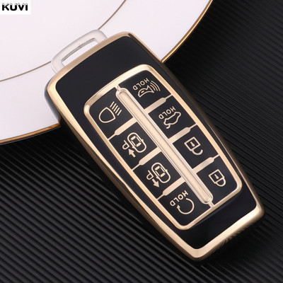 Naujas mados TPU automobilio raktų dėklo dangtelio dangtelio dėklas, skirtas Hyundai Genesis GV70 GV80 GV90 2020 2021 2022 raktų pakabuko priedams