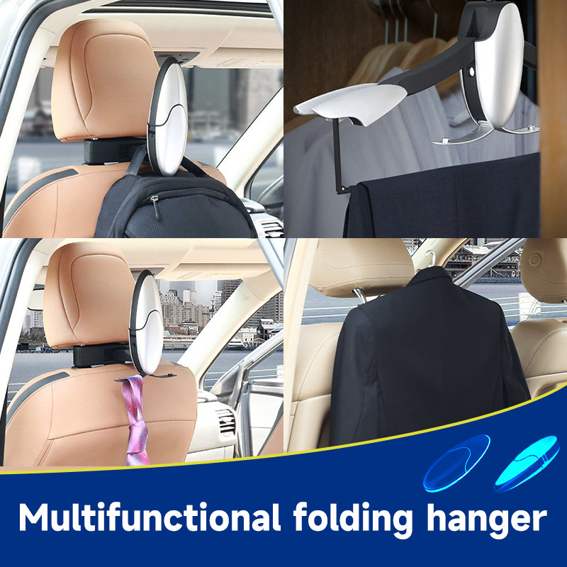 Universali automobilinė pakaba ABS sulankstomi priedai Daugiafunkciniai sėdynės atlošo kabliukai Drabužiai Prabangios striukės laikymo kabliukas automobiliui