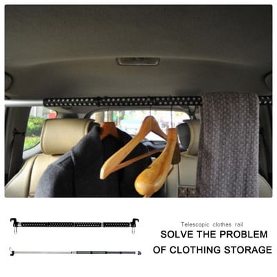 Automobilio kabyklos ilgis Reguliuojamas Universalus Prailgintas Automobilinis Palto Kabykla Drabužių Strypas Drabužių Kabykla Drabužių Laikiklis Namų Organizatorius