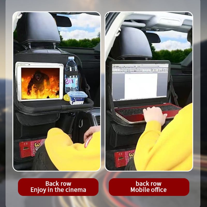 Dodatna oprema za automobile Univerzalni organizator za autosjedalice s držačem za tablet s pladnjem/skladištenje s više džepova Pospremanje unutrašnjosti automobila