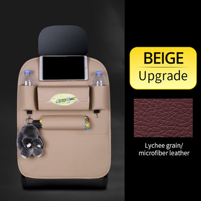 Automobilio užpakalinės sėdynės laikymo krepšys su sulankstomu stalo dėklu planšetinio kompiuterio laikikliu servetėlės automatinio nugaros sėdynės krepšio apsaugos priedai