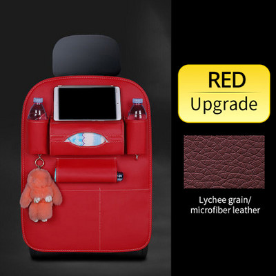 Automobilio užpakalinės sėdynės laikymo krepšys su sulankstomu stalo dėklu planšetinio kompiuterio laikikliu servetėlės automatinio nugaros sėdynės krepšio apsaugos priedai