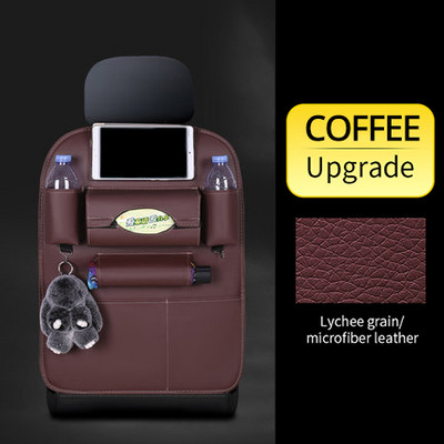 Automobilio užpakalinės sėdynės laikymo krepšys su sulankstomu stalo dėklu planšetinio kompiuterio laikikliu servetėlės automatinio nugaros sėdynės krepšio apsaugos priedai