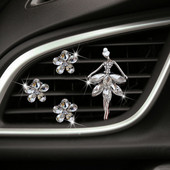 Crystal Ballet Girl Car Perfume Car Air Conditioner Air Vent Perfume Clip Αξεσουάρ αυτοκινήτου Αξεσουάρ Εσωτερικού Αυτοκινήτου Διακόσμηση Αξεσουάρ