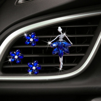 Crystal Ballet Girl Car Perfume Car Air Conditioner Air Vent Perfume Clip Αξεσουάρ αυτοκινήτου Αξεσουάρ Εσωτερικού Αυτοκινήτου Διακόσμηση Αξεσουάρ