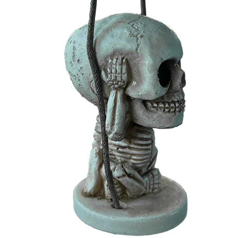 Kaukolės automobilio pakabukas Helovino siūbuojantis galinio vaizdo veidrodinis pakabukas automobilio pakabukas interjeras galinio vaizdo veidrodis žavus automobilio priedai