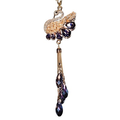Autóbűvek Red Diamond Swan Crystal autós hátsó nézet tükör medál Bling autós kiegészítők nőknek Férfi Autók Belső Deco