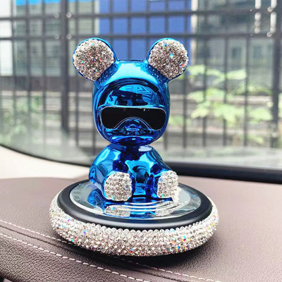 Crystal Creative animacinių filmų lėlė Mielas meškiukas Automobilio papuošalai Centrinė konsolė Vidaus apdaila Priedai Automobilių kvepalai Dovanos