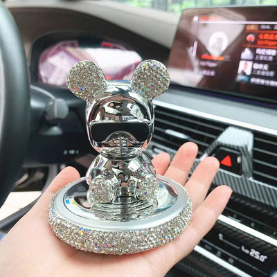 Crystal Creative animacinių filmų lėlė Mielas meškiukas Automobilio papuošalai Centrinė konsolė Vidaus apdaila Priedai Automobilių kvepalai Dovanos