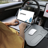 Tesla Model 3 2022 Model Y laptop tálca Kormánykerék íróasztal autós asztalhoz Laptop ételtálcák Élelmiszer ülés utazótálca