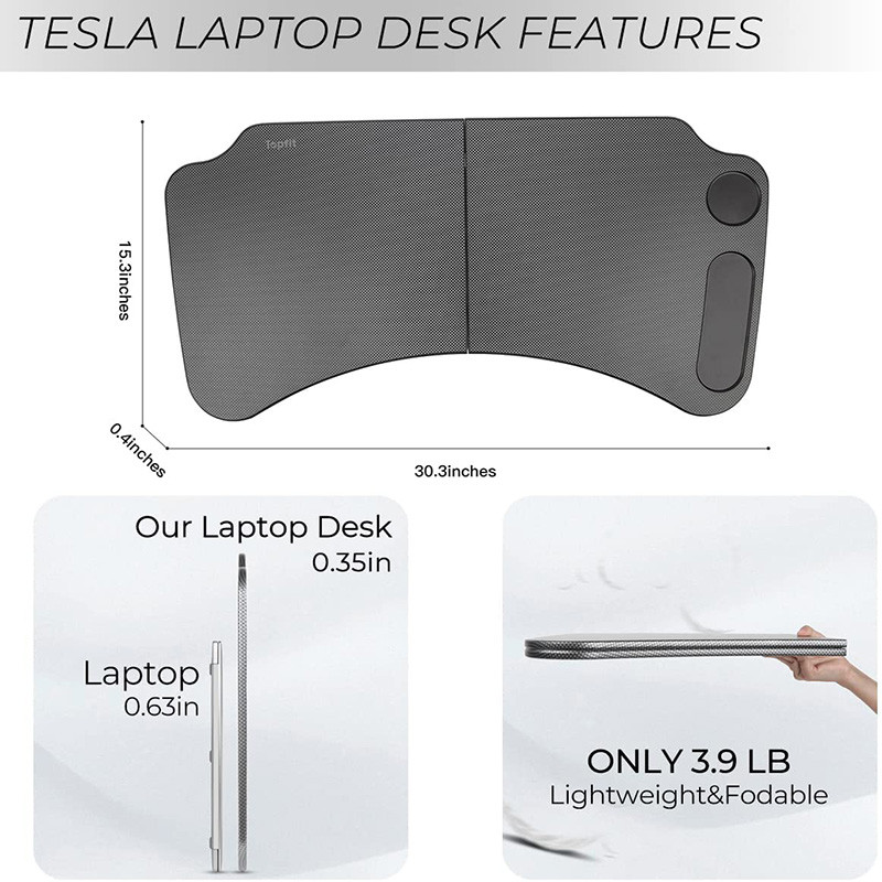 Tesla Model 3 2022 Model Y laptop tálca Kormánykerék íróasztal autós asztalhoz Laptop ételtálcák Élelmiszer ülés utazótálca