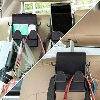 Γάντζος καθισμάτων αυτοκινήτου Universal Πίσω Εσωτερικό Φορητή θήκη για κρεμαστά τσάντα Αποθήκευση Τσάντα Πορτοφόλι Πανί Διακοσμητικά Διακοσμητικά Αποθήκευση