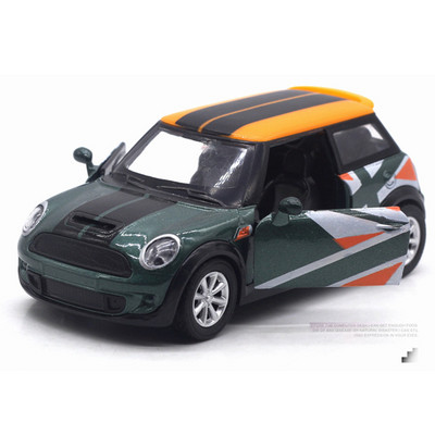 Skirta BMW MINI COOPER S lydinio automobilio modelio žaislinėms transporto priemonėms, mažiems modeliams žaislams, traukiamoms atgal automobiliui žaislinėms transporto priemonėms, miniatiūrinėms 1:32 mastelio ornamentams