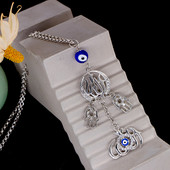 Accesorii pentru autoturisme islam musulman Allah Hamsa Mâna lui Fatima Turcia Evil Eye Car Pendant suspendat Ornamente pentru oglindă retrovizoare