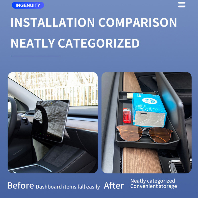 Kontrolna ploča ETC Nosač Kutija za pohranjivanje papirnatih maramica Zaslon Stražnji prostor za pohranu Dodaci za naknadnu ugradnju Potrepštine za automobile za Tesla Model 3 Y 2021. 2022.